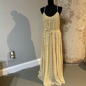 Yellow maxi dress